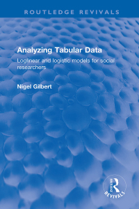 Cover image: Analyzing Tabular Data 1st edition 9781032195407