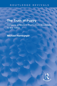 صورة الغلاف: The Truth of Poetry 1st edition 9781032198859