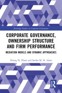 Imagen de portada: Corporate Governance, Ownership Structure and Firm Performance 1st edition 9781032186900