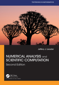 Cover image: Numerical Analysis and Scientific Computation 2nd edition 9780367486860