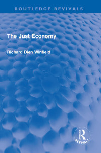 Cover image: The Just Economy 1st edition 9781032194752