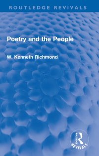 Cover image: Poetry and the People 1st edition 9781032202686