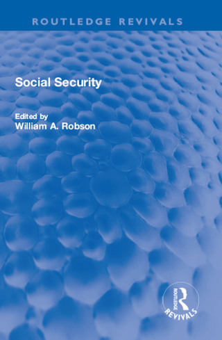 Cover image: Social Security 1st edition 9781032205182