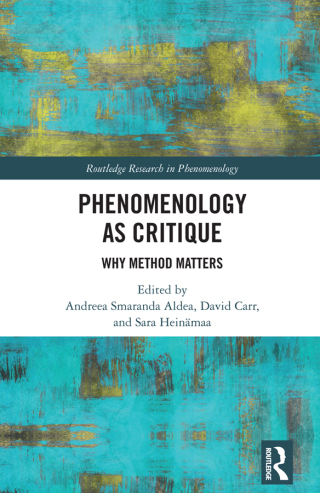 Cover image: Phenomenology as Critique 1st edition 9781032015118