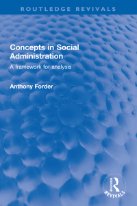 صورة الغلاف: Concepts in Social Administration 1st edition 9781032225364