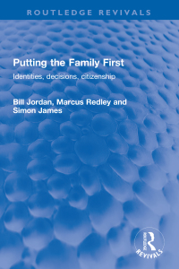 Cover image: Putting the Family First 1st edition 9781032221175