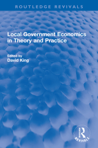 Cover image: Local Government Economics in Theory and Practice 1st edition 9781032222578