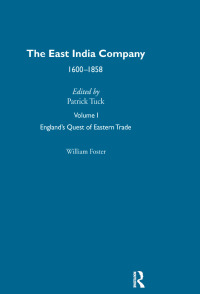 Cover image: East India Company          V1 1st edition 9781003100980