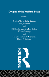 Cover image: Origins of the Welfare State V5 1st edition 9781003101611