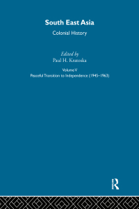 Cover image: South East Asia Colonial History V5 1st edition 9781000560565