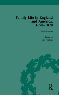 Imagen de portada: Family Life in England and America, 1690–1820, vol 1 1st edition 9781138753297