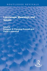 表紙画像: Landscape Meanings and Values 1st edition 9781032218373