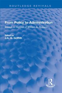 Titelbild: From Policy to Administration 1st edition 9781032225524