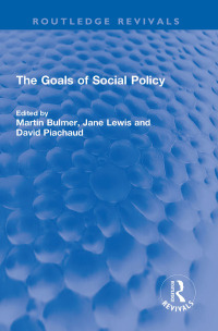 Cover image: The Goals of Social Policy 1st edition 9781032251233