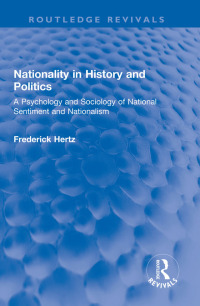 Cover image: Nationality in History and Politics 1st edition 9781032251929