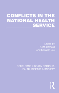 Imagen de portada: Conflicts in the National Health Service 1st edition 9781032252292