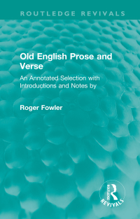 Cover image: Old English Prose and Verse 1st edition 9781032226002