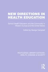 Cover image: New Directions in Health Education 1st edition 9781032252988