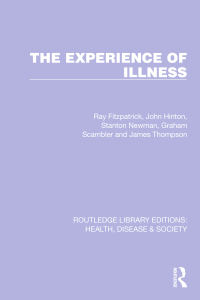 Imagen de portada: The Experience of Illness 1st edition 9781032255620