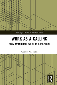 Cover image: Work as a Calling 1st edition 9780367724412