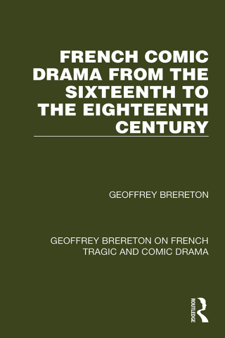 Titelbild: French Comic Drama from the Sixteenth to the Eighteenth Century 1st edition 9781032247328