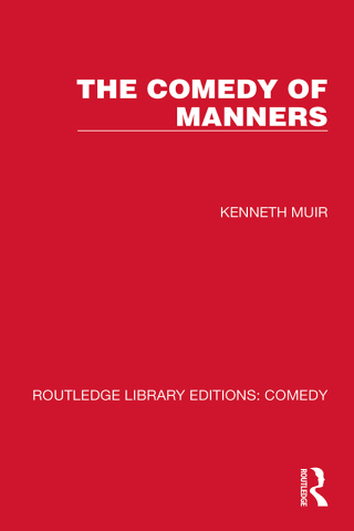 Cover image: The Comedy of Manners 1st edition 9781032215655