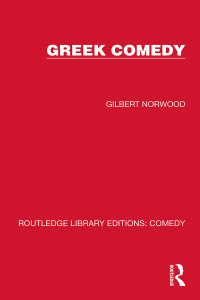 Cover image: Greek Comedy 1st edition 9781032218045