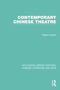 Cover image: Contemporary Chinese Theatre 1st edition 9780367771539