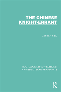 Imagen de portada: The Chinese Knight-Errant 1st edition 9781032257815