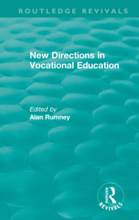 Imagen de portada: New Directions in Vocational Education 1st edition 9780367332280