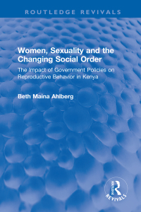 Imagen de portada: Women, Sexuality and the Changing Social Order 1st edition 9781032269962