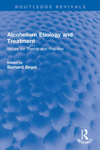 Cover image: Alcoholism Etiology and Treatment 1st edition 9781032269771