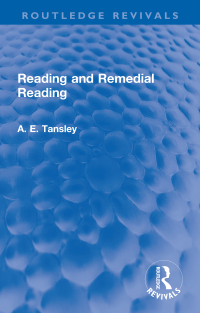 Cover image: Reading and Remedial Reading 1st edition 9781032269924