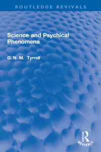 Cover image: Science and Psychical Phenomena 1st edition 9781032270043