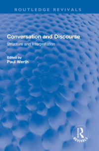 Cover image: Conversation and Discourse 1st edition 9781032270333