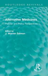 Omslagafbeelding: Alternative Medicines 1st edition 9781032280059
