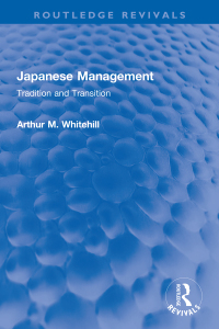 Cover image: Japanese Management 1st edition 9781032283364