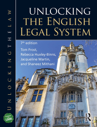 Cover image: Unlocking the English Legal System 7th edition 9781032204642