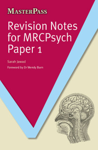 Imagen de portada: Revision Notes for MRCPsych Paper 1 1st edition 9781846199721