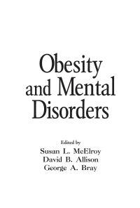 صورة الغلاف: Obesity and Mental Disorders 1st edition 9780367453893