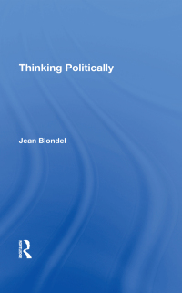 Omslagafbeelding: Thinking Politically 1st edition 9780367274320