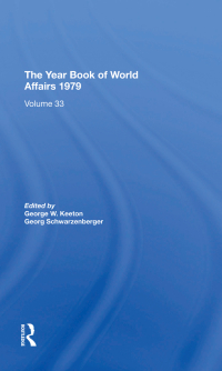 Imagen de portada: The Year Book Of World Affairs, 1979 1st edition 9780367273880