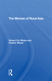 Cover image: The Women Of Rural Asia 1st edition 9780367274580