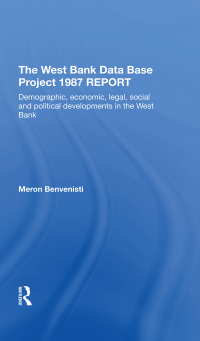 Titelbild: The West Bank Data Base 1987 Report 1st edition 9780367273729