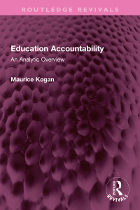 Cover image: Education Accountability 1st edition 9781032303734