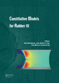 Cover image: Constitutive Models for Rubber XI 1st edition 9780367342586