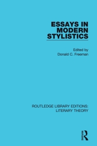 Titelbild: Essays in Modern Stylistics 1st edition 9781138685659