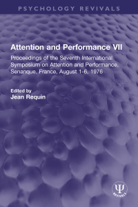 Cover image: Attention and Performance VII 1st edition 9781032315171