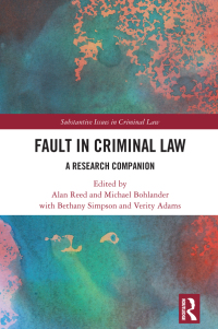 Cover image: Fault in Criminal Law 1st edition 9781032245362