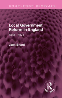 Imagen de portada: Local Government Reform in England 1st edition 9781032318509